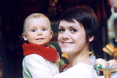 Lopatkina and baby